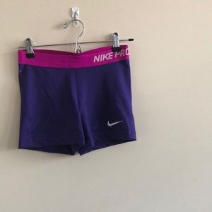 Nike pro workout shorts